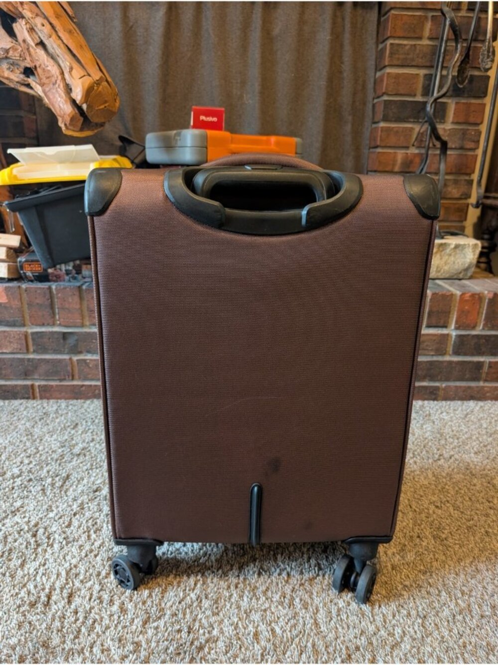 New York Xpress XJ-1907 3PC Brown 22" Luggage, Expandable Soft case Spin Wheels - Picture 3 of 10